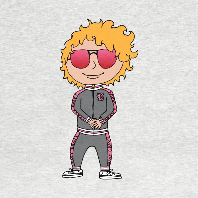 Swaggy Dude Funny Cartoon Character by Spindriftdesigns